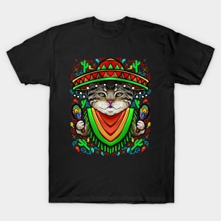 Cinco De Mayo Cat T-Shirt